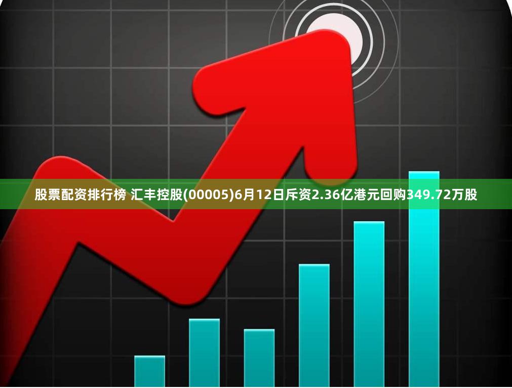 股票配资排行榜 汇丰控股(00005)6月12日斥资2.36亿港元回购349.72万股