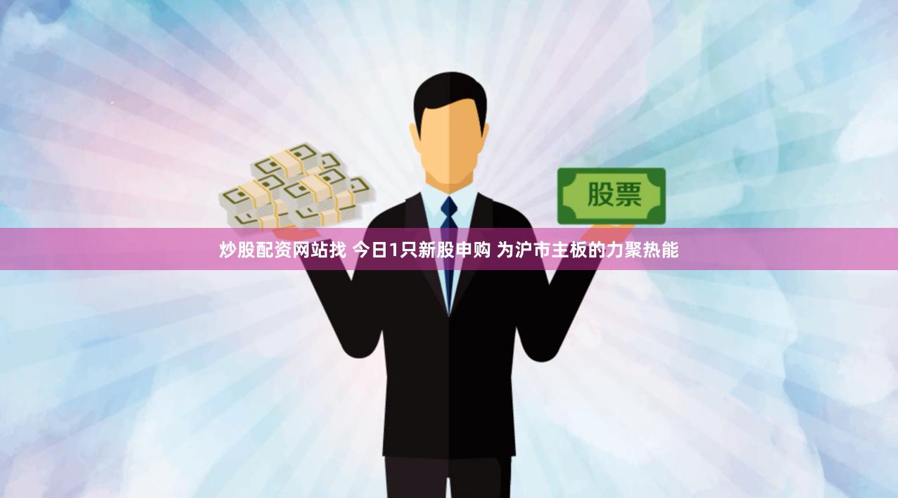 炒股配资网站找 今日1只新股申购 为沪市主板的力聚热能